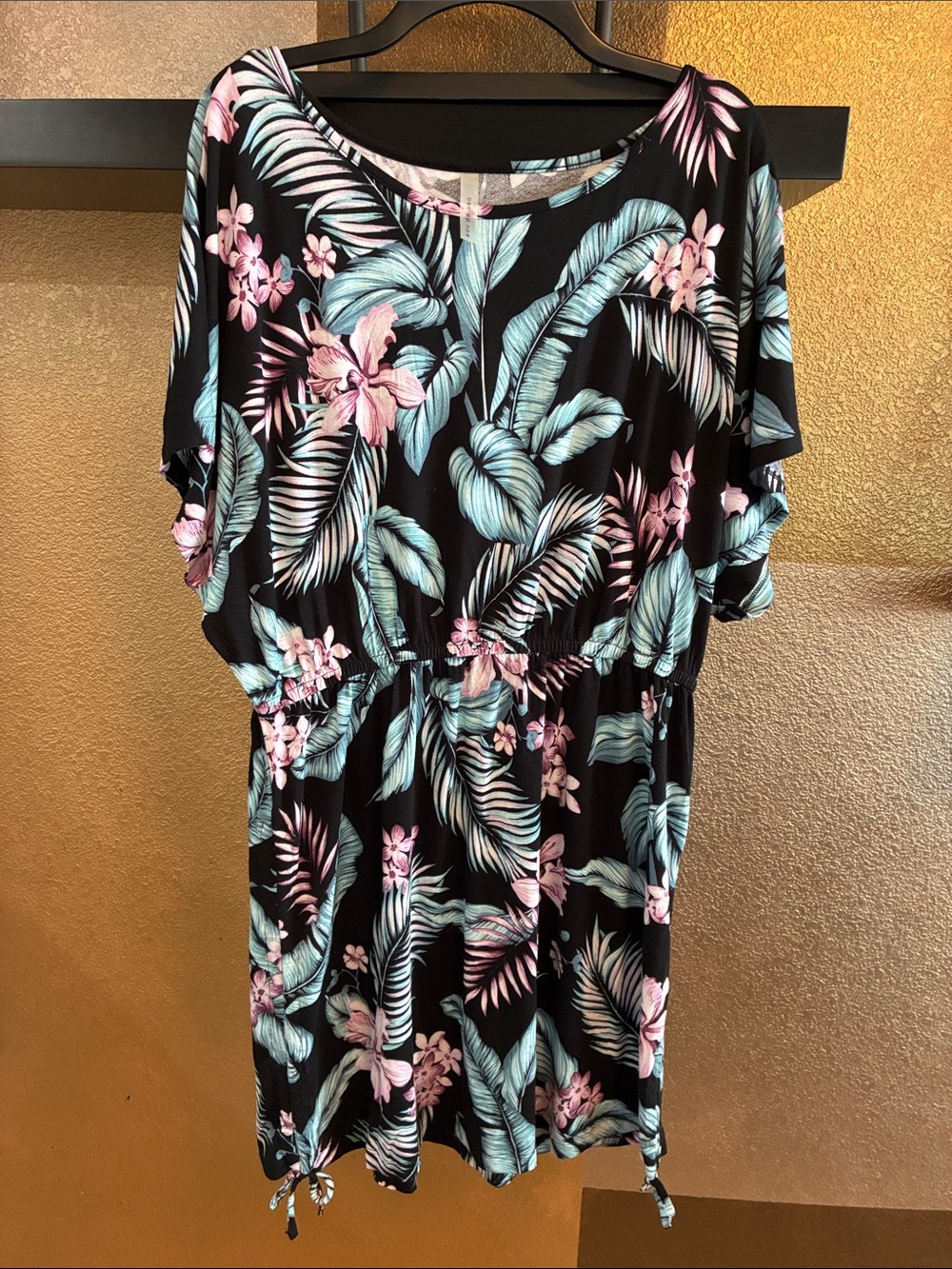 EAU DE SEA TROPICAL LEAVES SWIMSUIT COVER L